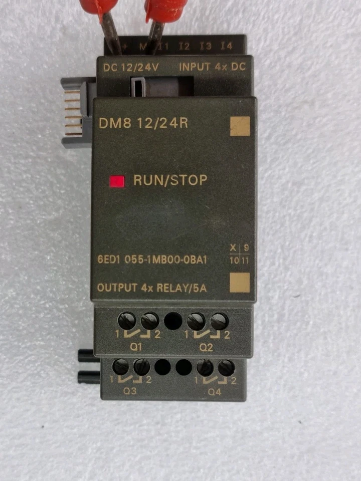 SIEMENS 6ED1055-1MB00-0BA1 DM8 12/24R 12/24VDC LOGO EXPANSION MODULE